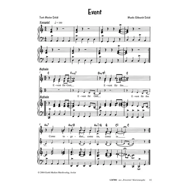 Produktbild des Artikels Event (Noten - Download)