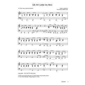 Produktbild des Artikels Gib mir Liebe ins Herz (Noten - Download)