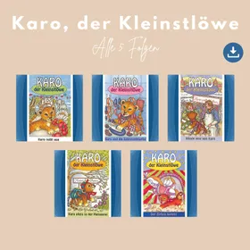 Produktbild des Artikels Karo der Kleinstlöwe - alle 5 Folgen (MP3-Hörspiel - Download)