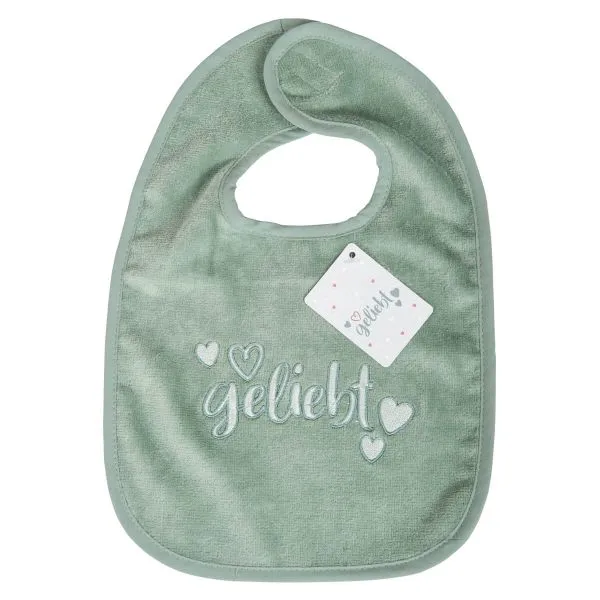 Produktbild des Artikels Lätzchen "geliebt" - salbei ()