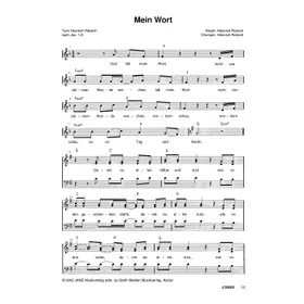 Produktbild des Artikels Mein Wort (Noten - Download)