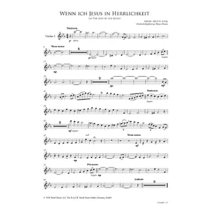 Produktbild des Artikels Wenn ich Jesus in Herrlichkeit (Violine 1) (Noten - Download)