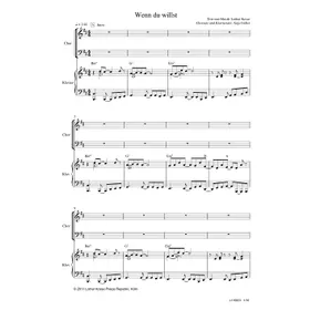 Produktbild des Artikels Wenn du willst (Noten - Download)
