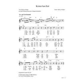 Produktbild des Artikels Keiner hat Zeit (Noten - Download)