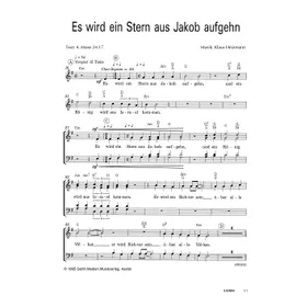 Produktbild des Artikels Es wird ein Stern aus Jakob aufgehn (Noten - Download)