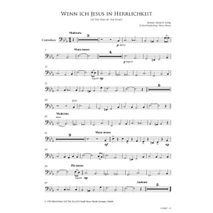 Produktbild des Artikels Wenn ich Jesus in Herrlichkeit (Kontrabass) (Noten - Download)