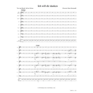 Produktbild des Artikels Ich will dir danken (Noten - Download)