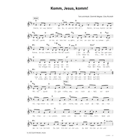 Produktbild des Artikels Komm, Jesus, komm (Noten - Download)