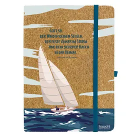 Produktbild des Artikels Notizbuch Kork: Gott sei der Wind in deinen Segeln (Schreibwaren - Gebunden)