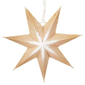 Produktbild des Artikels Papier-Stern weiss/gold - 7 Zacken ()