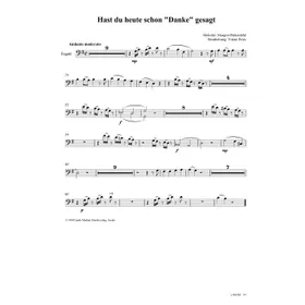 Produktbild des Artikels Hast du heute schon danke gesagt (Fargott) (Noten - Download)