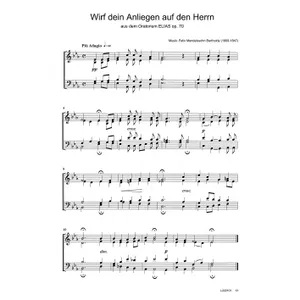 Produktbild des Artikels Wirf dein Anliegen auf den Herrn (Noten - Download)