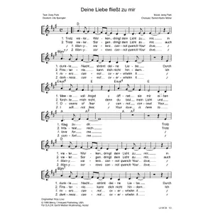 Produktbild des Artikels Deine Liebe fließt zu mir (Noten - Download)