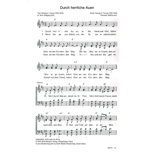 Produktbild des Artikels Durch herrliche Auen (Noten - Download)