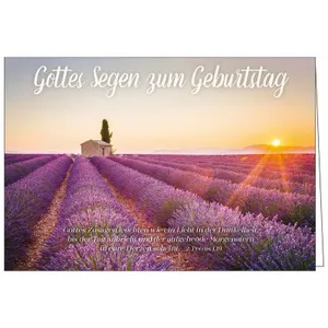 Produktbild des Artikels Faltkarte: Gottes Segen zum Geburtstag (Schreibwaren)