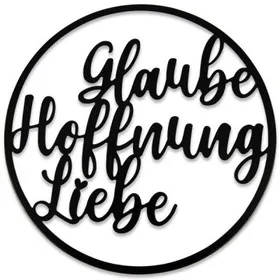 Produktbild des Artikels Wandbild "Glaube Hoffnung Liebe" ()