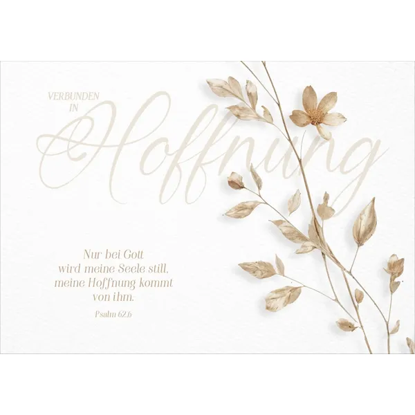 Produktbild des Artikels Faltkarte Trauer "Hoffnung" (Schreibwaren)