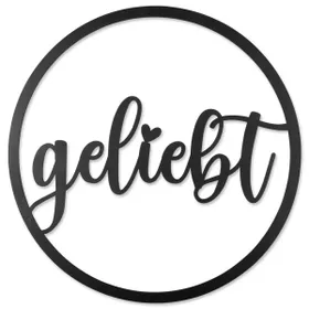 Produktbild des Artikels Wandbild "geliebt" ()