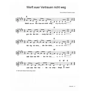 Produktbild des Artikels Werft euer Vertrauen nicht weg (Noten - Download)