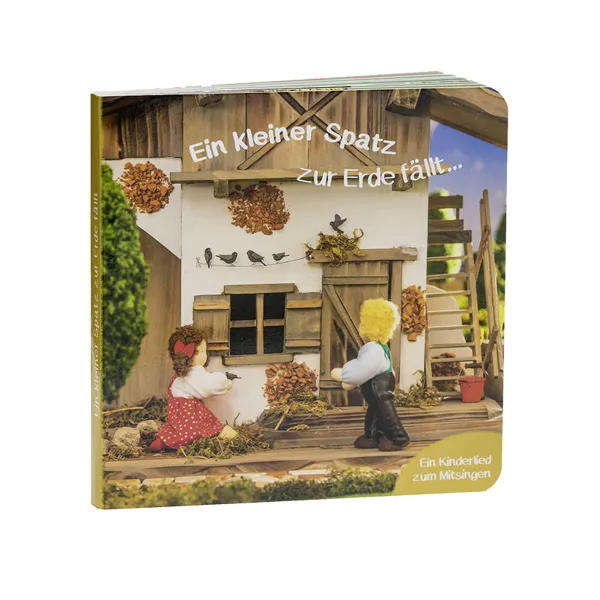 Produktbild des Artikels Ein kleiner Spatz zur Erde fällt (Buch - Pappbilderbuch)