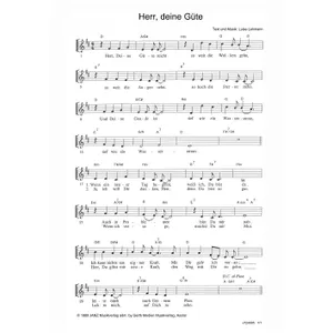 Produktbild des Artikels Herr, deine Güte (Noten - Download)