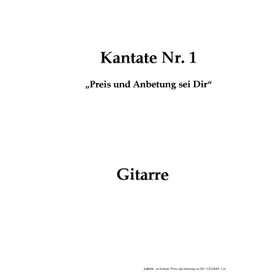 Produktbild des Artikels Preis und Anbetung sei Dir (Gitarre) (Noten - Download)