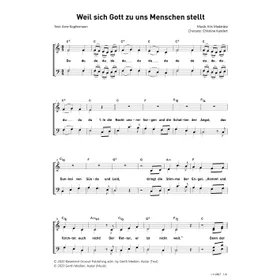 Produktbild des Artikels Weil sich Gott zu uns Menschen stellt (Noten - Download)