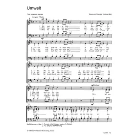 Produktbild des Artikels Umwelt (Noten - Download)