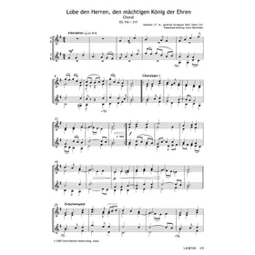 Produktbild des Artikels Lobe den Herren, den mächtigen König - Choral (Noten - Download)