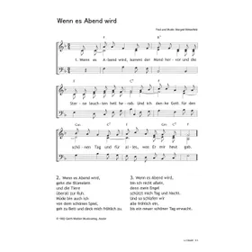 Produktbild des Artikels Wenn es Abend wird (Noten - Download)