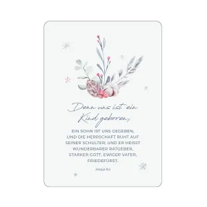 Produktbild des Artikels Postkarte "Denn uns ist ein Kind geboren..." (Schreibwaren)