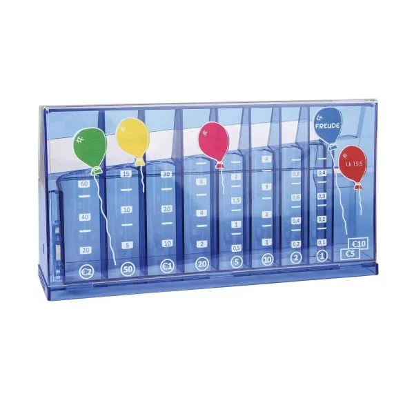 Produktbild des Artikels Spardose - Münzsortierer - Münzzähler - blau ()