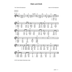 Produktbild des Artikels Klein und Groß (Noten - Download)