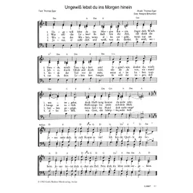 Produktbild des Artikels Ungewiß lebst du ins Morgen hinein (Noten - Download)