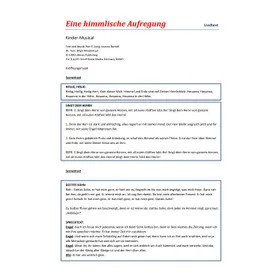 Produktbild des Artikels Eine himmlische Aufregung (Liedtexte) (Noten - Download)