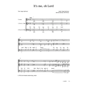 Produktbild des Artikels It's Me O Lord (Noten - Download)