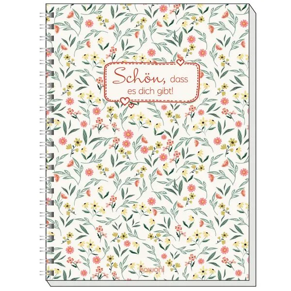 Produktbild des Artikels Memo Block A6: Schön, dass es dich gibt! (Schreibwaren - Spiralbindung)