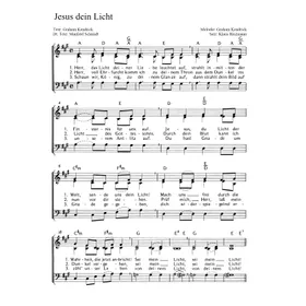 Produktbild des Artikels Jesus dein Licht (Noten - Download)