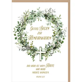 Produktbild des Artikels Faltkarte "Gottes Segen zur Konfirmation" (Schreibwaren)