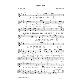 Produktbild des Artikels Tief in mir (Noten - Download)