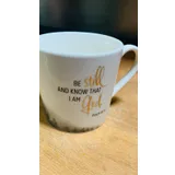 Stimmungsbild zu Tasse "Be still and know" - Golddekor
