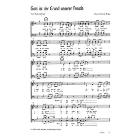 Produktbild des Artikels Gott ist der Grund unserer Freude (Noten - Download)
