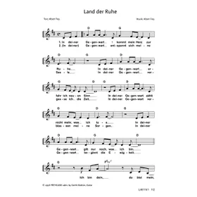 Produktbild des Artikels Land der Ruhe (Noten - Download)