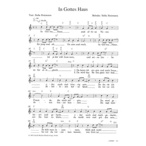 Produktbild des Artikels In Gottes Haus (Noten - Download)