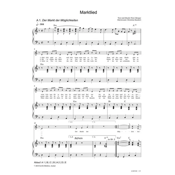 Produktbild des Artikels Marktlied (Noten - Download)
