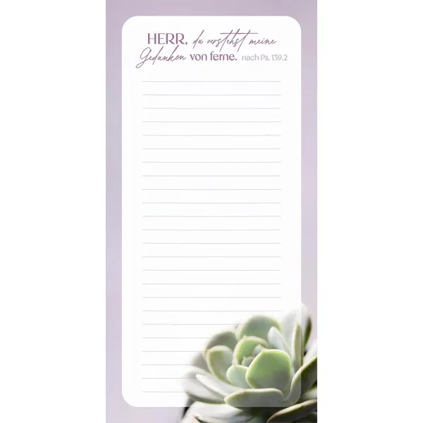 Produktbild des Artikels Notizblock "Raum für deine Gedanken" (Schreibwaren)