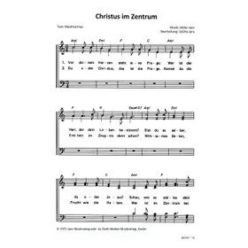 Produktbild des Artikels Christus im Zentrum (Noten - Download)