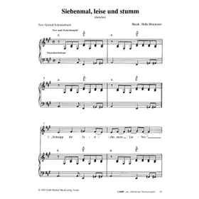 Produktbild des Artikels Siebenmal, leise und stumm (Noten - Download)