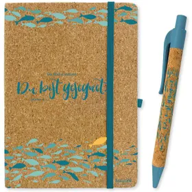 Produktbild des Artikels Set: Notizbuch Kork+Kugelschreiber "Du bist gesegnet" (Schreibwaren - Gebunden)