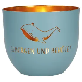 Produktbild des Artikels Windlicht LichterZeit "Geborgen und behütet" - blau ()